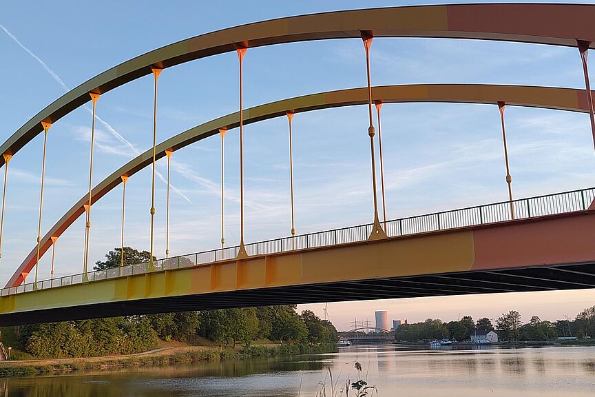 Regenbogenbrücke am Dattelner Meer Regenbogenbrücke am Dattelner Meer